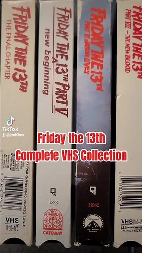 Friday The 13th Complete VHS Collection