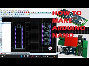 How to make Arduino Nano Footprint in Protues #protues #arduino #shorts #footprint