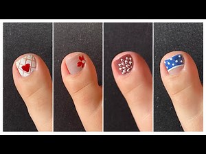 5 Easy foot nail art designs for beginners || Trending toe nail art ideas 2024