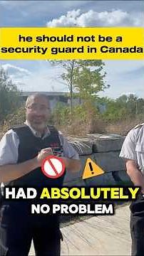 "HASSAN" The security guard. How is this guy a security guard in Canada?