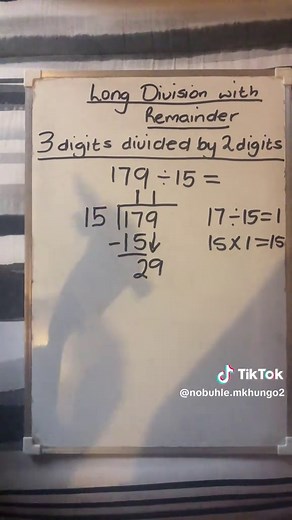 Long Division with Remainder: Grade 4-7 Math