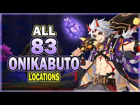 83 Onikabuto Locations - Efficient Farming Route - Itto & Heizou Ascension Material | Genshin