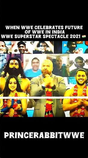 When WWE celebrates future of WWE in India WWE Superstar Spectacle 2021 🇮🇳 #wwe #wweindia #shorts