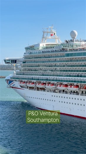 P&O Ventura Departing Southampton #cruiseship #cruise #pando #travelblogjamie