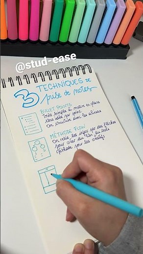 ✨3 techniques de prise de note ✨ #prisedenotes #bac2023 #études #revisions #lecturerapide #study