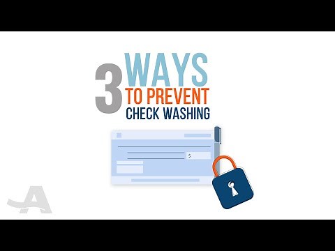 3 Ways to Prevent Check Washing