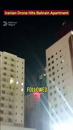 Iranian Shahed Drone Hits Civilian Tower in Bahrain!