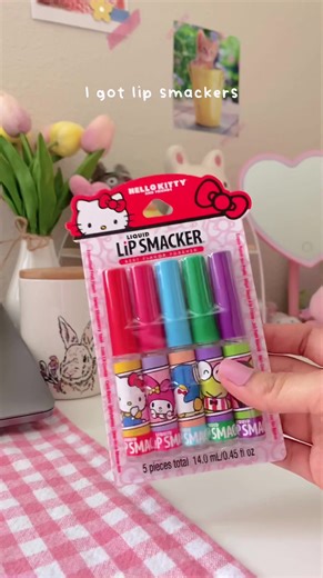 Hello Kitty Lip Smacker Review and ASMR Sounds