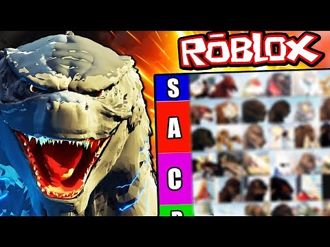 ROBLOX NEW GODZILLA TIER LIST (Updates)
