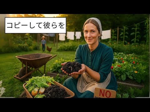 アーミッシュ式 無料でできる肥料作りの秘密 – 化学薬品は一切不要！