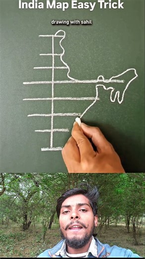 lakshman reaction on Instagram: "इंडिया का मैप बनाने का इतना आसान तरीका।"