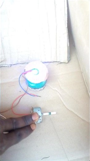 I Turned 775 DC motor in to generator to power neon led #dcmotor #diy #schoolproject