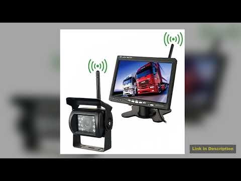 Wireless Reverse Camera 4pin 7 TFT LCD Folding Truck Bus Parking Assistance Monitors S DC 12V24V Fo