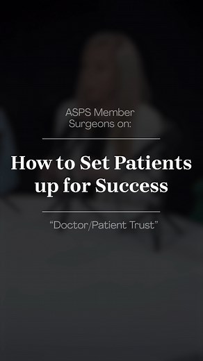Achieve the plastic surgery results you want by setting yourself up for success! ASPS Member Surgeon Dr. Paige Myers emphasizes the crucial role of communication and openness during your plastic surgery journey. #PatientSatisfaction #DoYourHomework #ASPS #PlasticSurgery | American Society of Plastic Surgeons (ASPS)