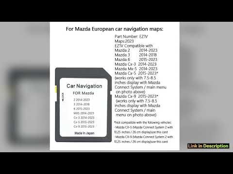 GPS SD card works with Mazda EZ1V2 3 6 CX3 CX5 MX5CX9 navigation SD card map GPS satellite navigati