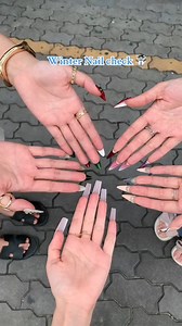 Winter nail check ❄️✨ Every style. Every color. Every vibe. From Christmas reds to frosty whites to playful winter designs — all handmade, all ready to wear in minutes. Pick your holiday mood and let your nails do the talking 🎄💅✨ | Nail Handy