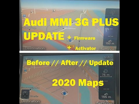 Audi MMI 3G Plus + Update, Firmware, Maps Activation (before and after)