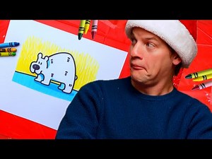 How To Draw a Christmas Polar Bear