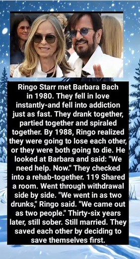 Ringo Starr met Barbara Bach in 1980. They fell in love