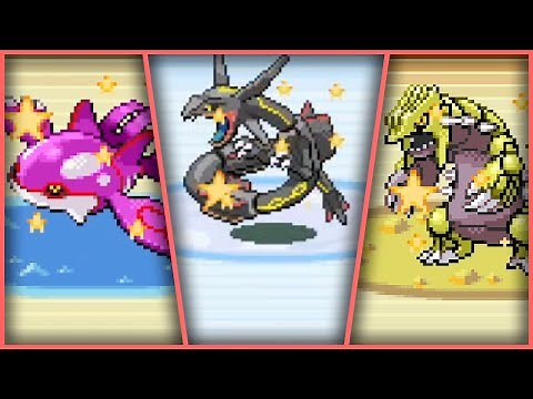 Finding Every Shiny Mascot Legend From 3rd Gen! (Sapphire, Ruby, Emerald)