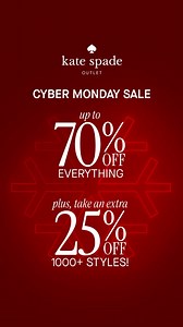 The more savings, the merrier: get up to 70% off everything an extra 25% off 1000 styles! | kate spade new york