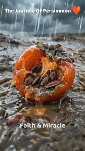 🧡 Watch a Persimmon Grow From Seed to Fruit! 🌱🧡 | Subhanallah | 4K Timelapse #fruit #shorts