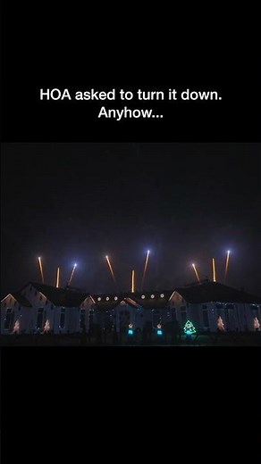 HOA asked us to turn it down. Anyhow... "Party Rock Anthem" LMFAO #dance #fireworks #lasers #edm