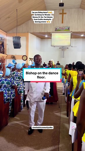Can your Bishop dance?😄❤️😍 #methodistcommunityonline #methodistevents #choralmusic