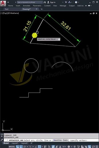 Tổng hợp lệnh tắt ghi kích thước nhanh trong AutoCAD #họcautocad #autocad #vadunishort