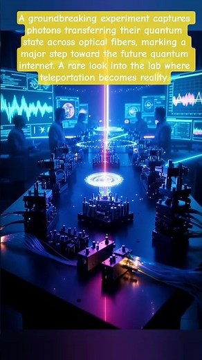 Quantum Teleportation: The Moment Light Leaps Beyond Physics #universe #quantumphysics #quantum