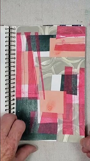 More low pressure, end of day collages using leftover scraps.