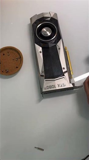 Part II, maintenance on my GTX 1080Ti, applying thermal paste. #gpu #gpumaintenance #gtx1080ti