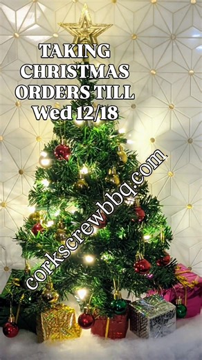 CHRISTMAS ORDERING TILL 12/18 WHOLE MEATS AND SIDES! QUESTIONS EMAIL AT corkscrewbbq@corkscrewbbq.com #christmas #corkscrewbbq #snowday #babyitscoldoutside❄️ #texas | Corkscrew BBQ