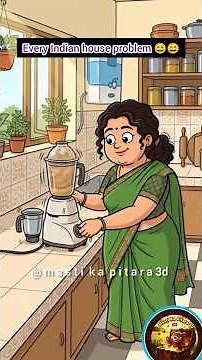 सुबह-सुबह मम्मी का किचन कॉन्सर्ट 😂 |मजेदार देसी फैमिली कॉमेडी | Funny Indian Mom Animation