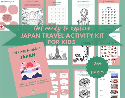 Explore Japan! | Busy Book | Travel Activities | Kids Activities | Travel Activity Kit | Travel Guide | Kids Travel Journal | Japan Travel - Etsy Australia