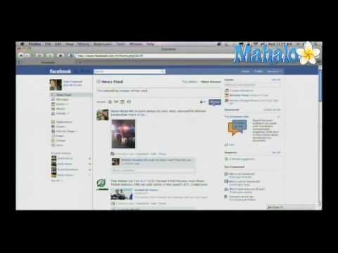 How to update your Facebook status