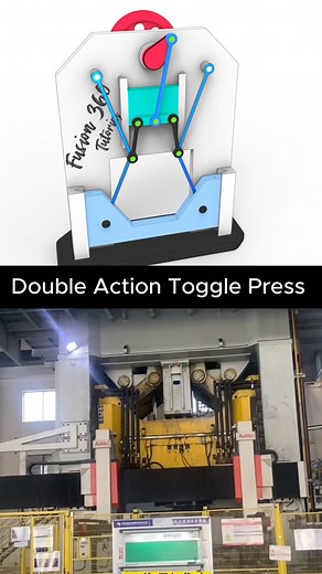 289K views · 1.7K reactions | Double Action Toggle Press. #3ddesign #productdesign #automation #machine #mechanism #engineering #mechanical #mechanic | Breno Cruz | Facebook