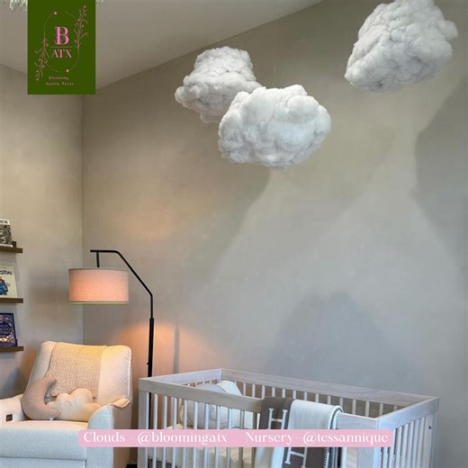 Dreamy Cloud Lanterns: Hanging Nursery Decor With Twinkle Lights - Etsy