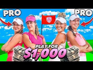 2v2 Matchplay Each Team Gets A Professional Golfer.. $1,000 On The Line! | Golf Girl Games