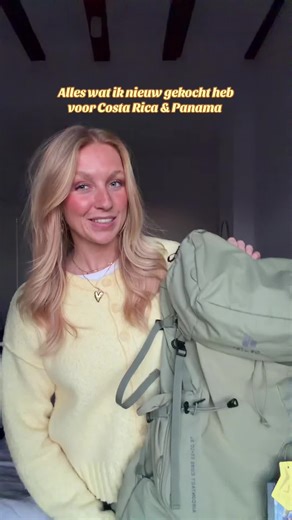 Vijf weken backpacken door Costa Rica 🇨🇷 en Panama 🇵🇦 en dit is wat ik daar allemaal nieuw voor gekocht heb! Ben je benieuwd naar onze reis? Vergeet mij dan zeker niet te volgens want ik ga alles vast leggen op mijn TikTok! 🤍🎥 #backpacken #backpackhaul #essentialsbackpacken #ikgaopreisenneemmee