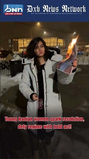 Iran Girl Burns Khamenei Photo Cigarette Women Revolution