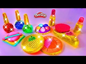 💅 Play Doh Makeup Set How to Make Eyeshadow 💄 Lipstick Nail Polish with Play Doh Fun for Kids