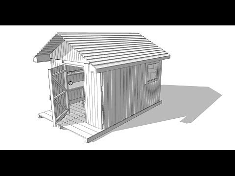Building a Shed in Sketchup [Timelapse]