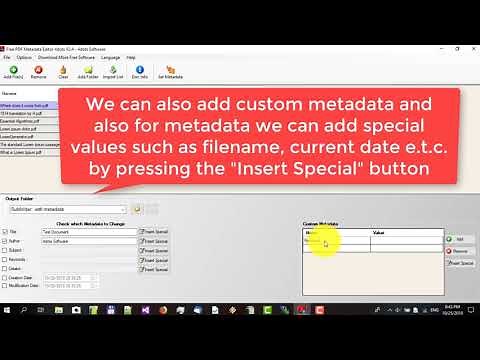 How to batch edit PDF metadata with Free PDF Metadata Editor