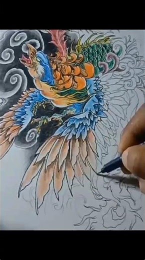 how to draw phoenix