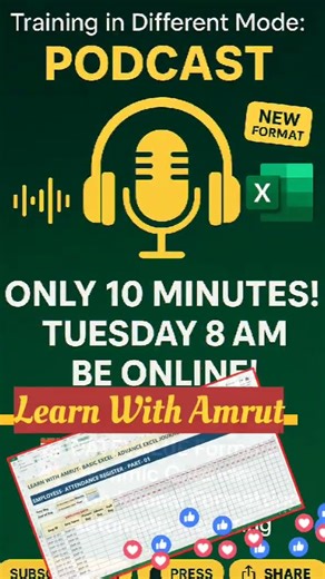 Excel Attendance Secret! Podcast Style Tutorial | 10 Min Complete Guide