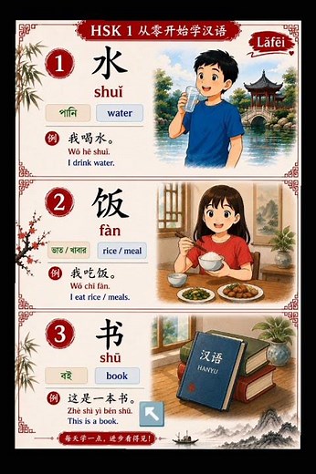 Daily Chinese Vocabulary 🇨🇳 Learn Mandarin Easily | HSK 1 Journey From Zero 📚