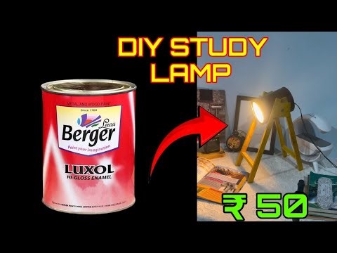 Diy Study Lamp | Study Lamp Making At Home | Table Lamp