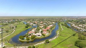 Luxury homes Heron Bay Parkland Florida upscale neighborhood mansion homes 4k 2024