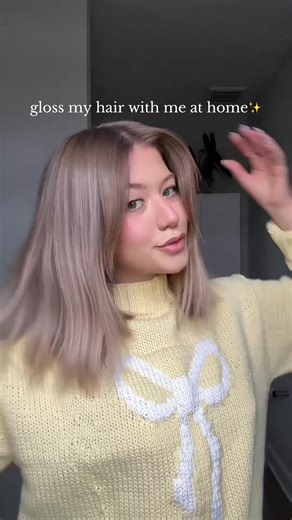 I've been getting a lot of comments about how I get my hair so shiny! @Kristin Ess Hair Signature Gloss in the shade 'crystal quartz' is how I've been keeping my blonde so shiny! ✨🤭#kristinesshair #kristinesspartner #hairtok #glossyhair